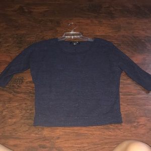 Navy blue sparkly top.